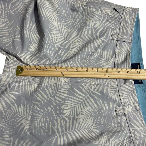 Margaritaville Mens Shorts Size 30 Gray Palm Tropical Stretch Golf Board Shorts - Picture 9 of 11